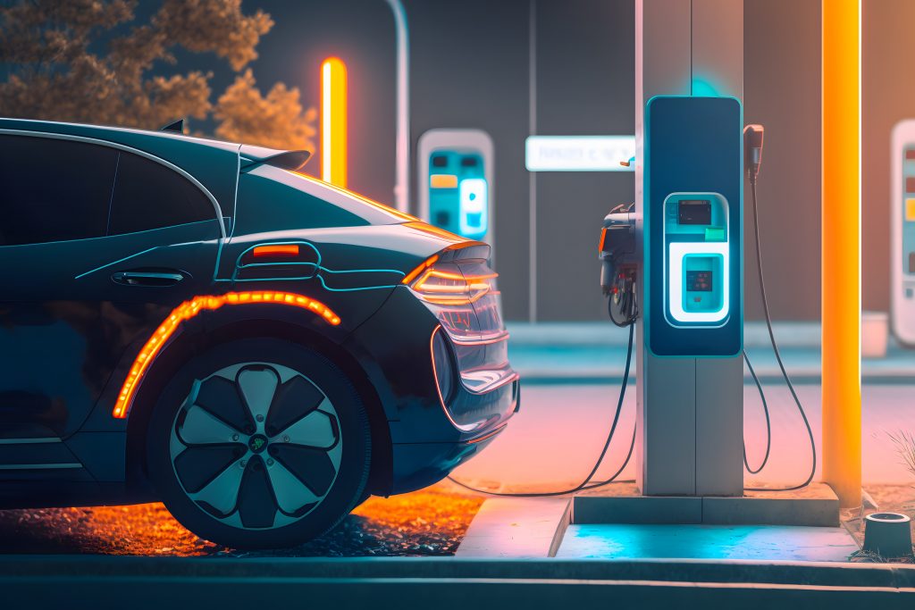 estação ideal para carros elétricos